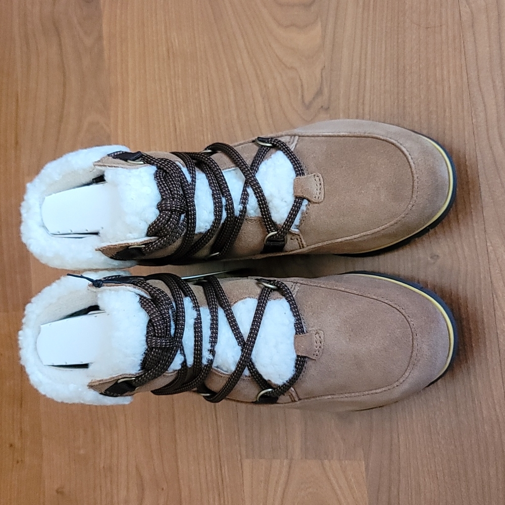 SOREL Harlow™ Waterproof Faux Shearling Lined Leather Chelsea Bootie Siz… - Picture 9 of 11